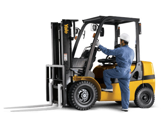 New fork lifts Working mounting on new fork lift